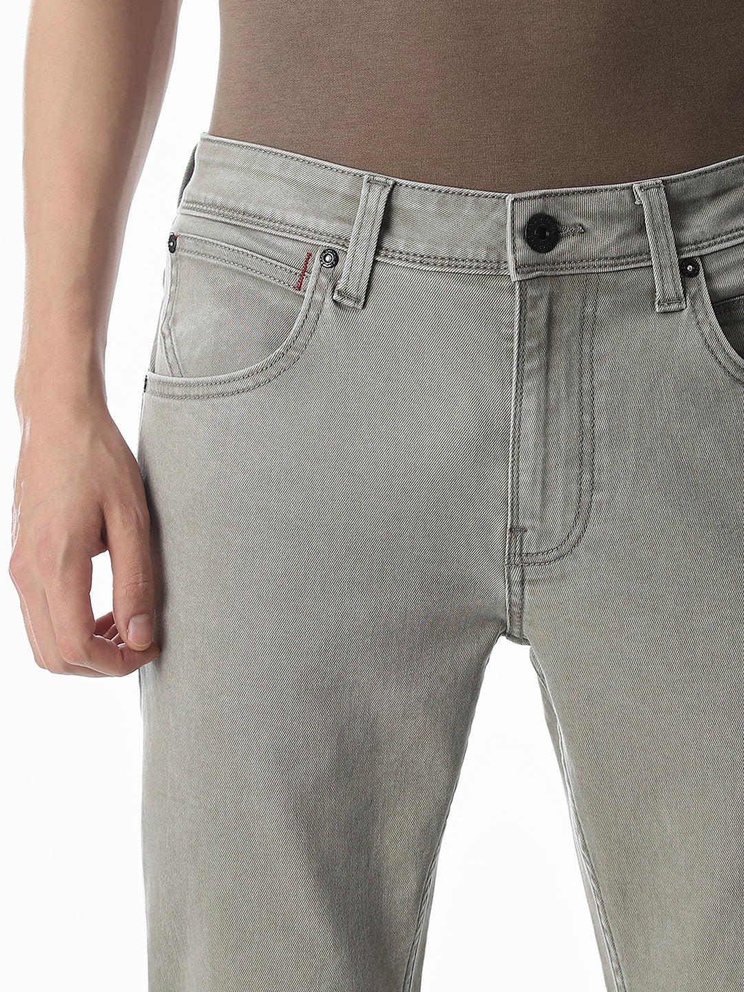 5 Pocket Grey Ben Skinny Jeans