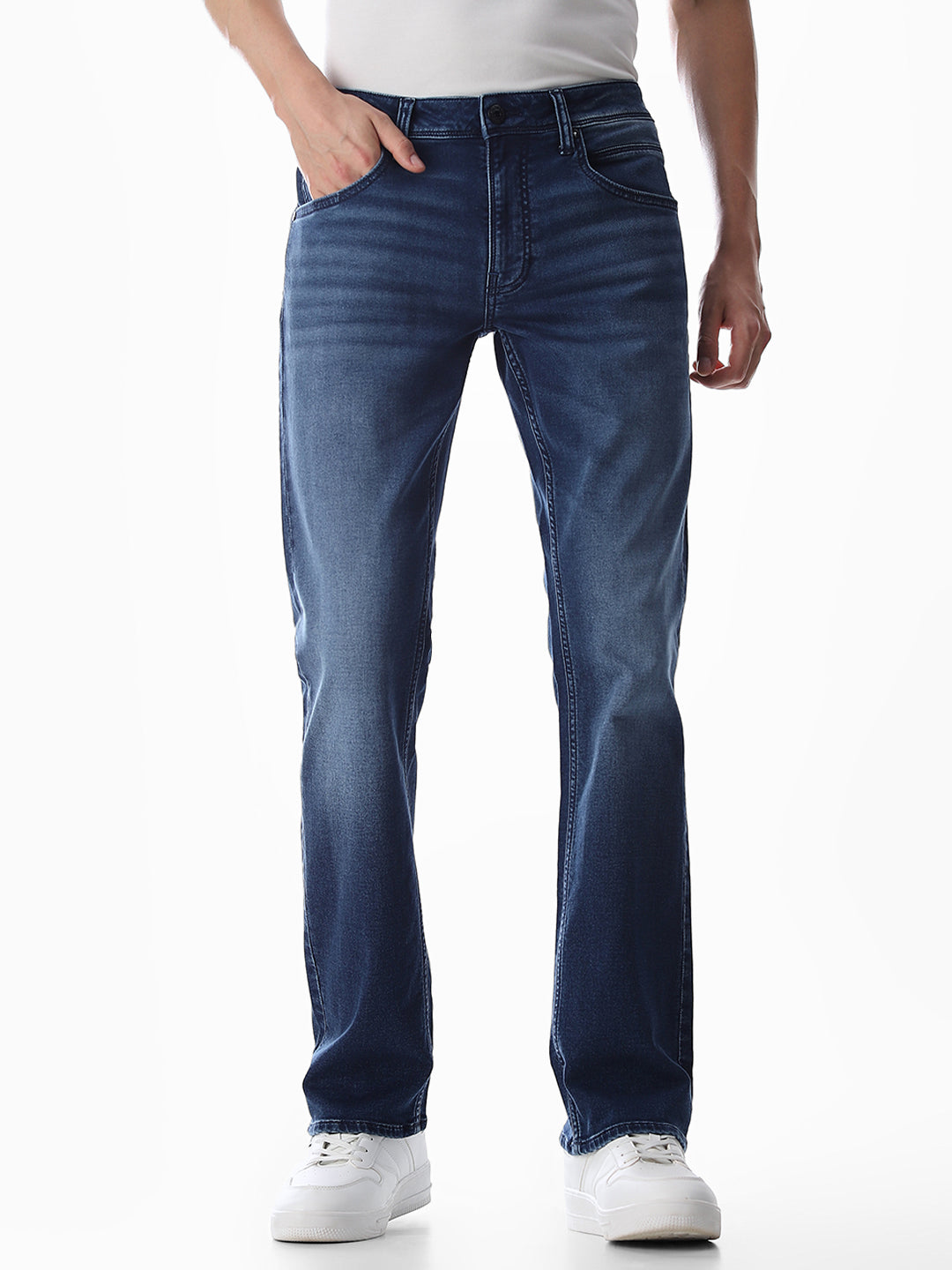 Clark Regular Fit Jeans - Medium Blue