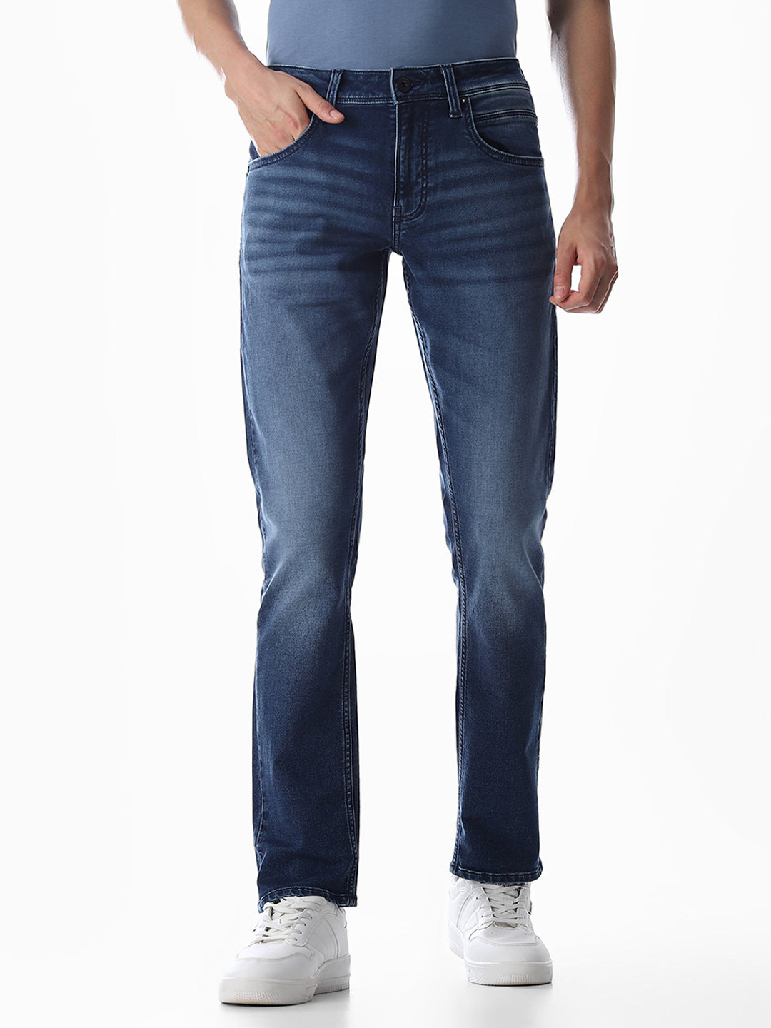 Glenn Slim Fit Jeans - Blue - 38/34