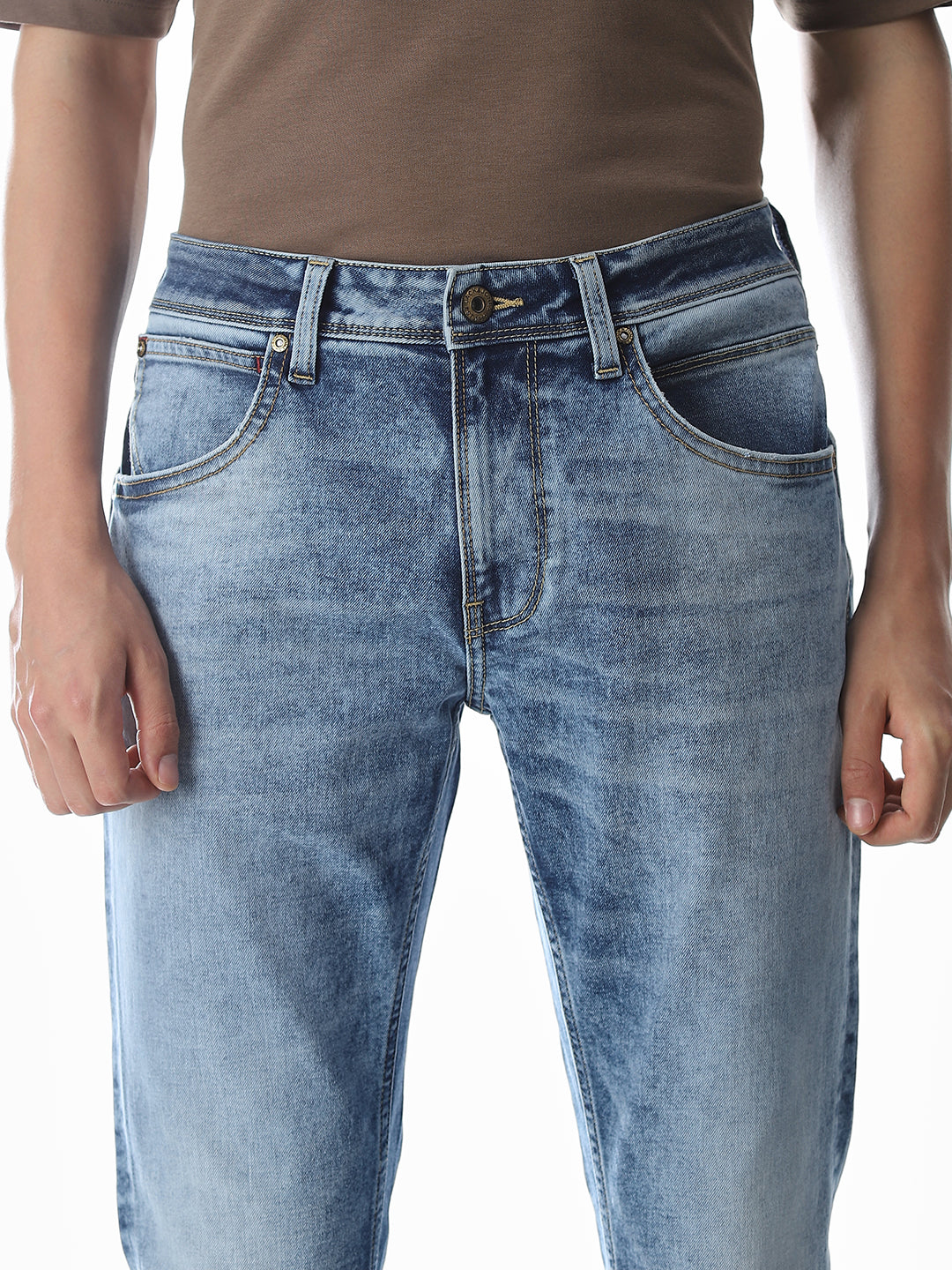 Heavily Washed Clark Regular Fit Jeans