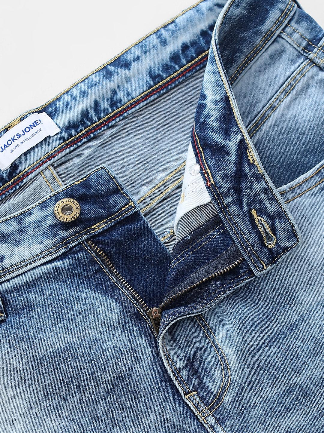 Heavily Washed Clark Regular Fit Jeans