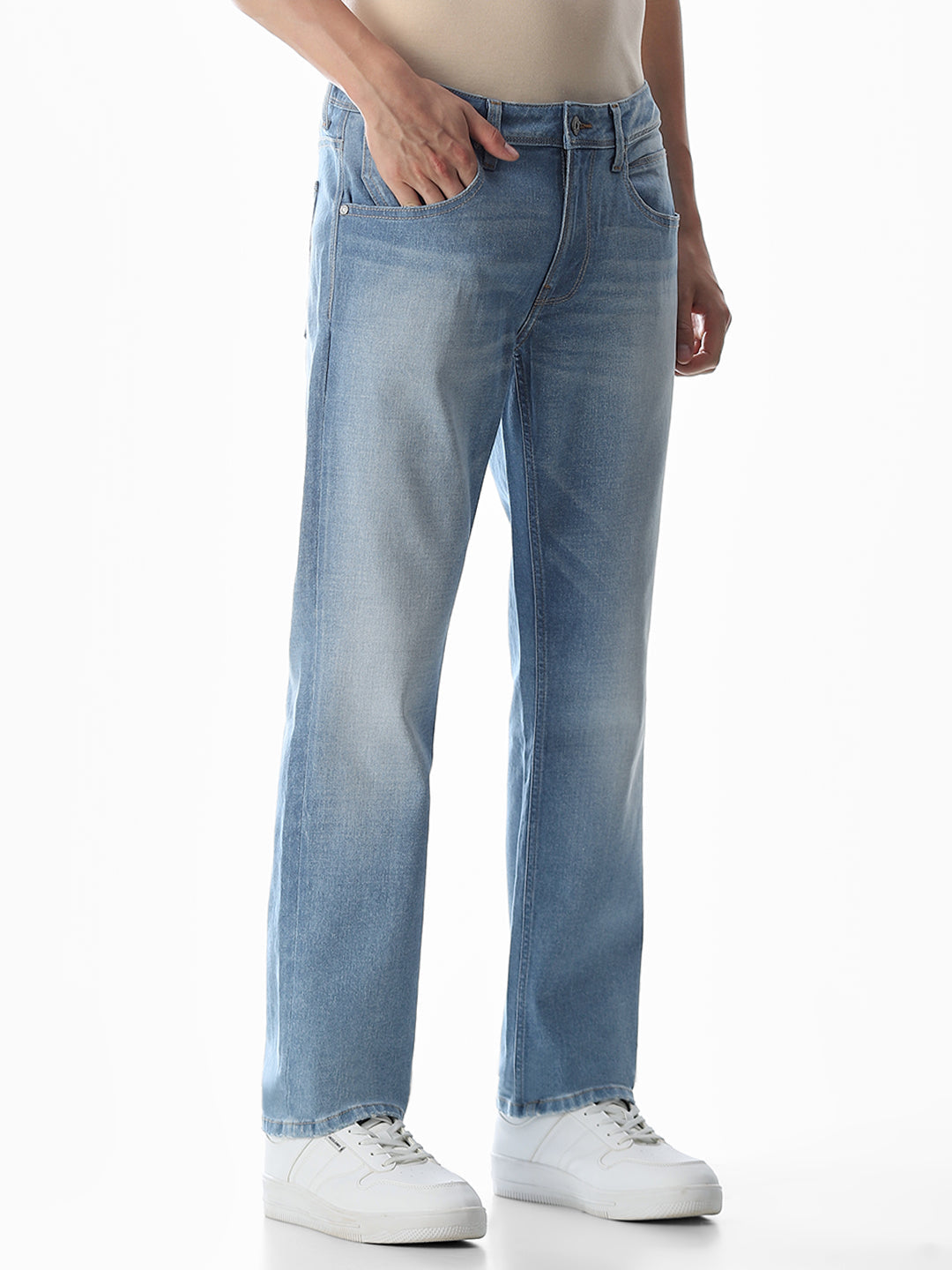 Light Blue Washed Clark Regular Fit Jeans
