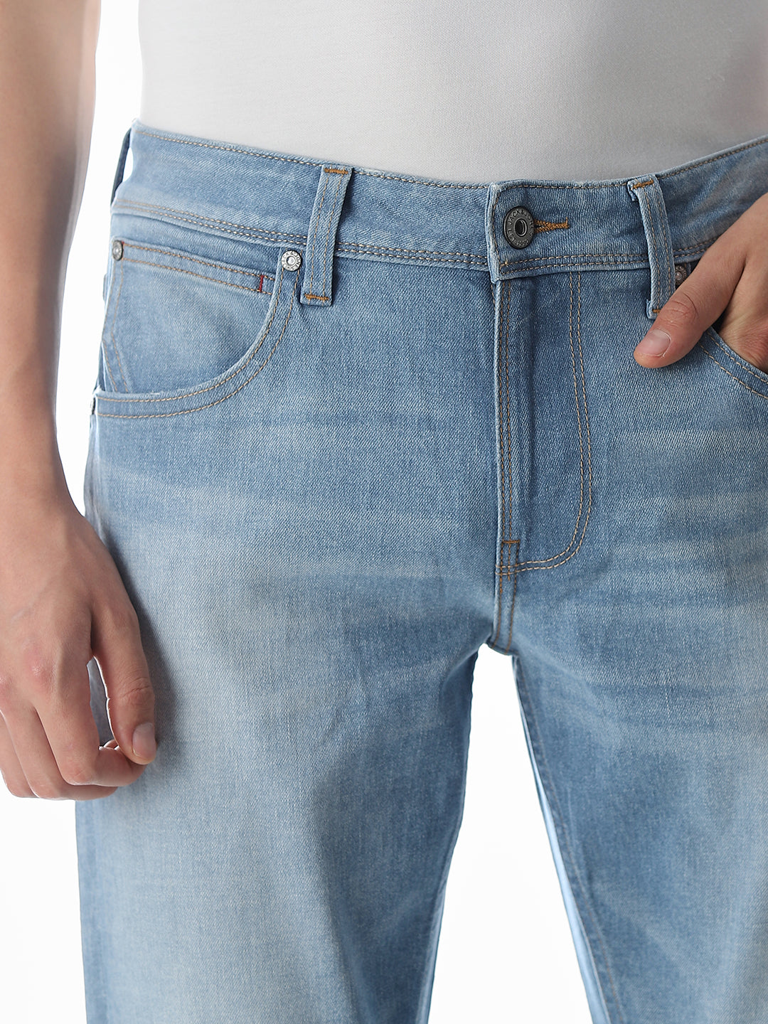 Washed Glenn Slim Fit Jeans - Light Blue