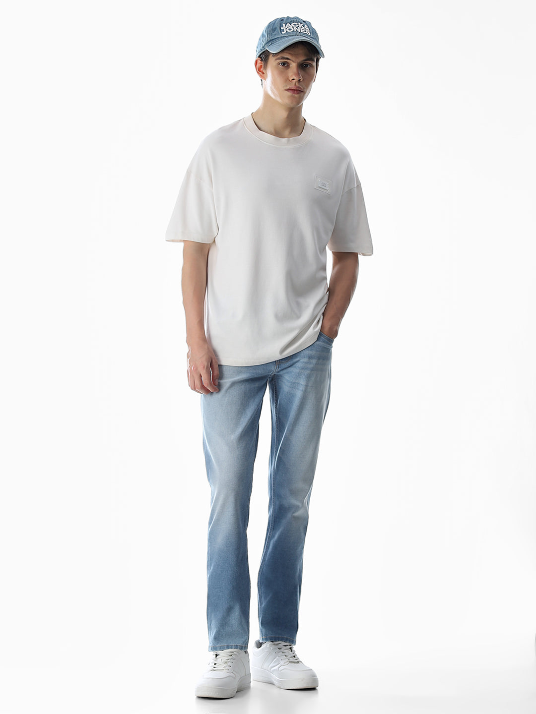 Washed Glenn Slim Fit Jeans - Light Blue