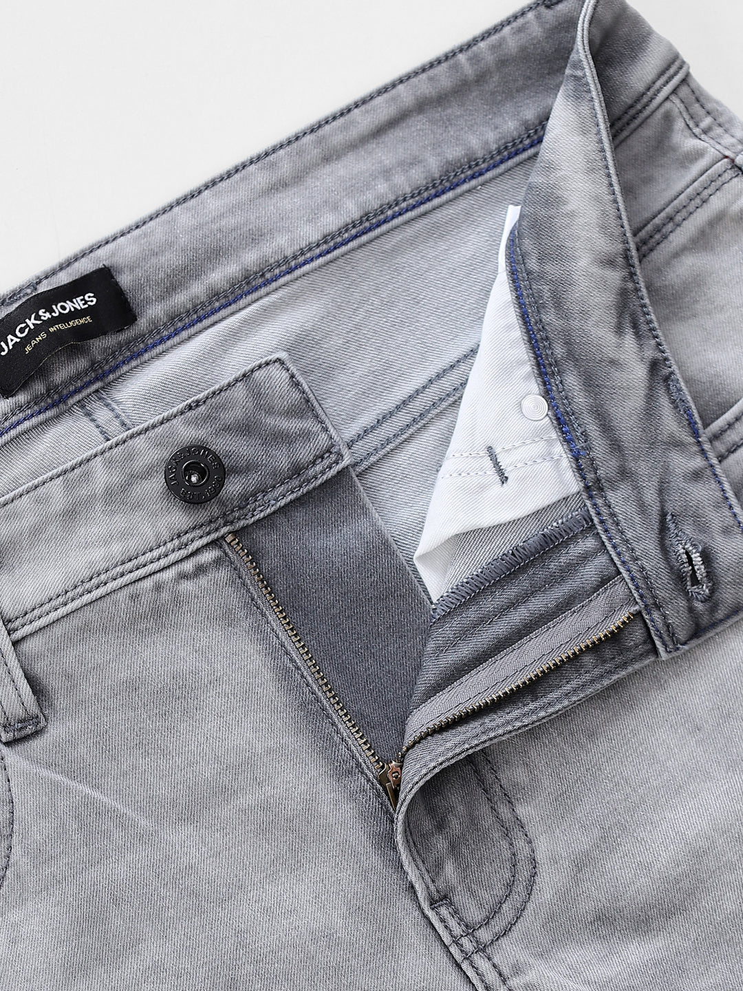 5 Pocket Ben Skinny Fit Jeans - Light Grey