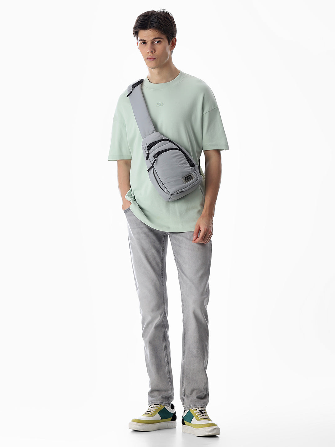 5 Pocket Ben Skinny Fit Jeans - Light Grey