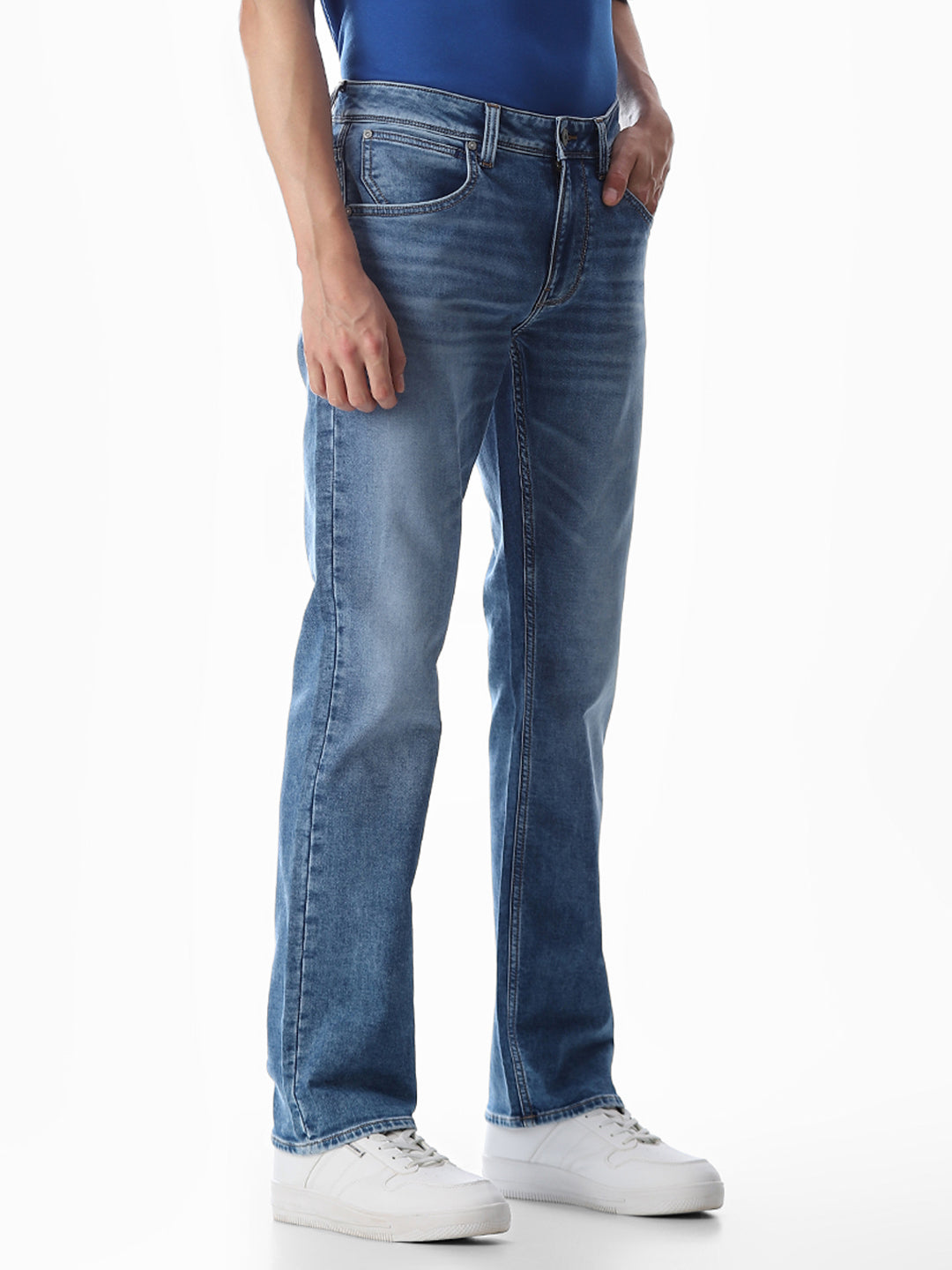 Clark Regular Fit Jeans - Medium Blue