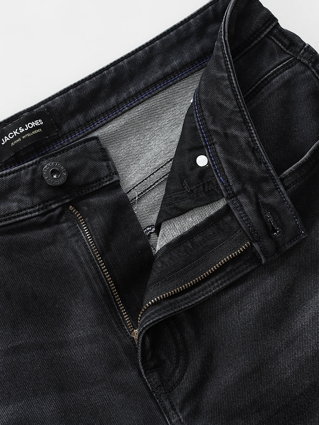 Black Mildly Washed Cliff Bootcut Jeans