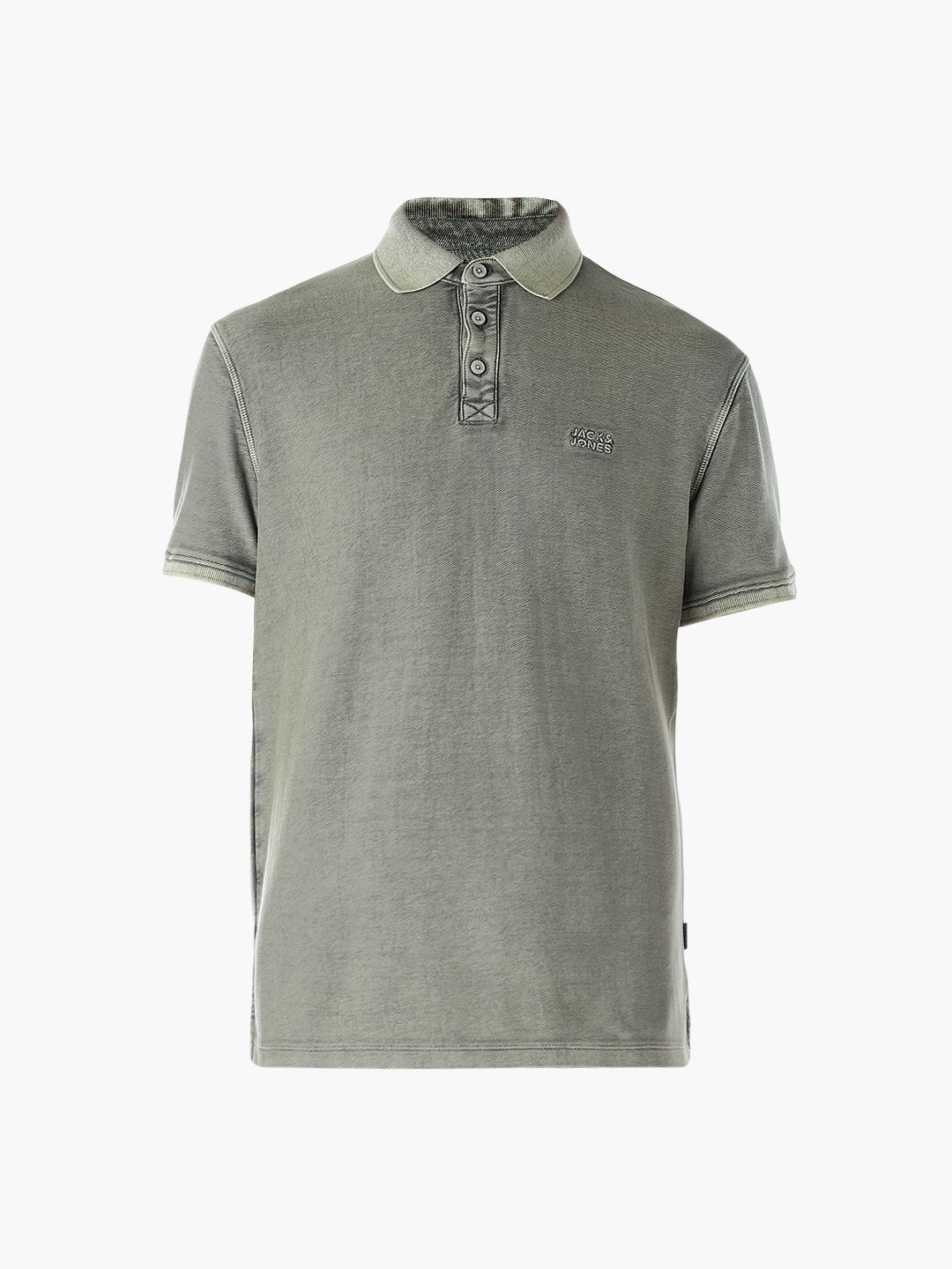 Acid Washed Cotton Polo - Green