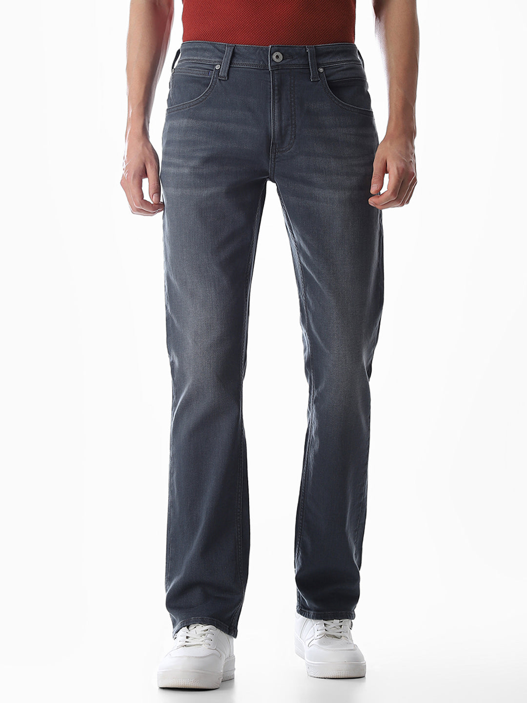 Clark Regular Fit Jeans - Dark Grey - 28/30