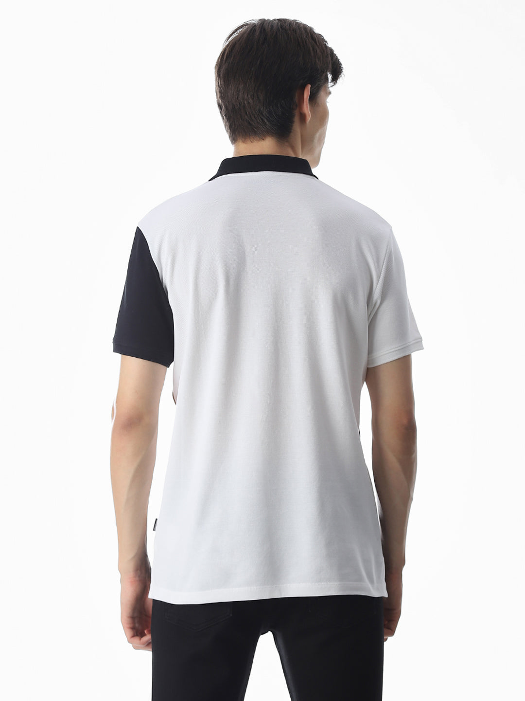 Cut & Sew Colourblocked Polo