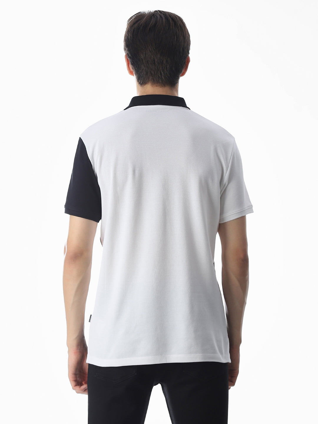 Cut & Sew Colourblocked Polo