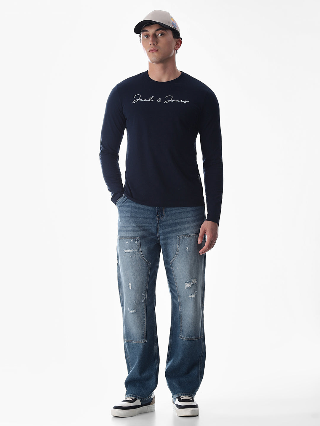 Logo Print Full Sleeves T-shirt