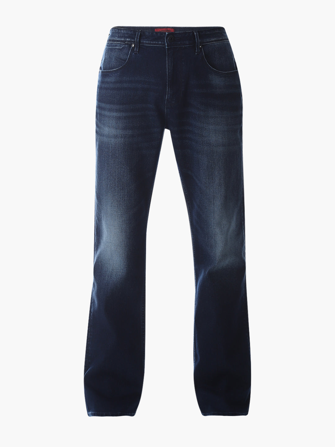 Blue Mildly Washed Cliff Bootcut Jeans