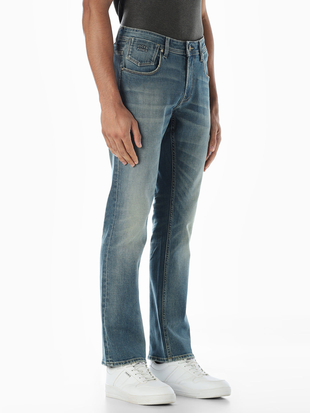 Washed 5 Pocket Regular Fit Jeans