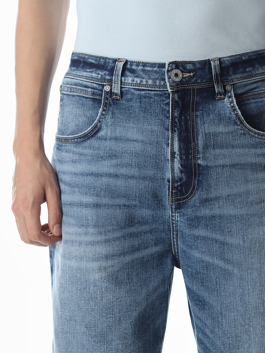 Blue 5 Pocket Dario Loose Fit Jeans