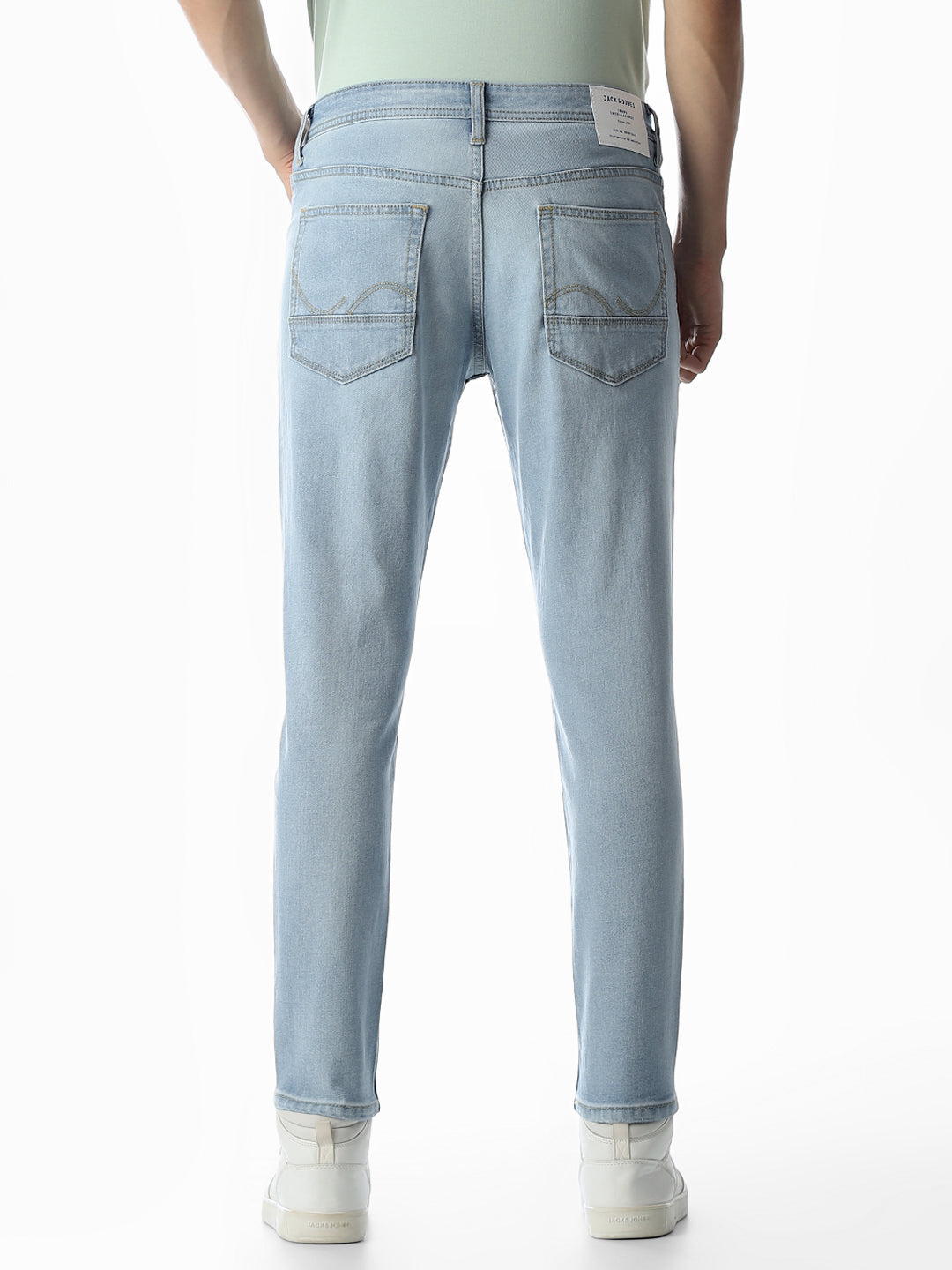 5 Pocket Cropped Brak Jeans - Light Blue