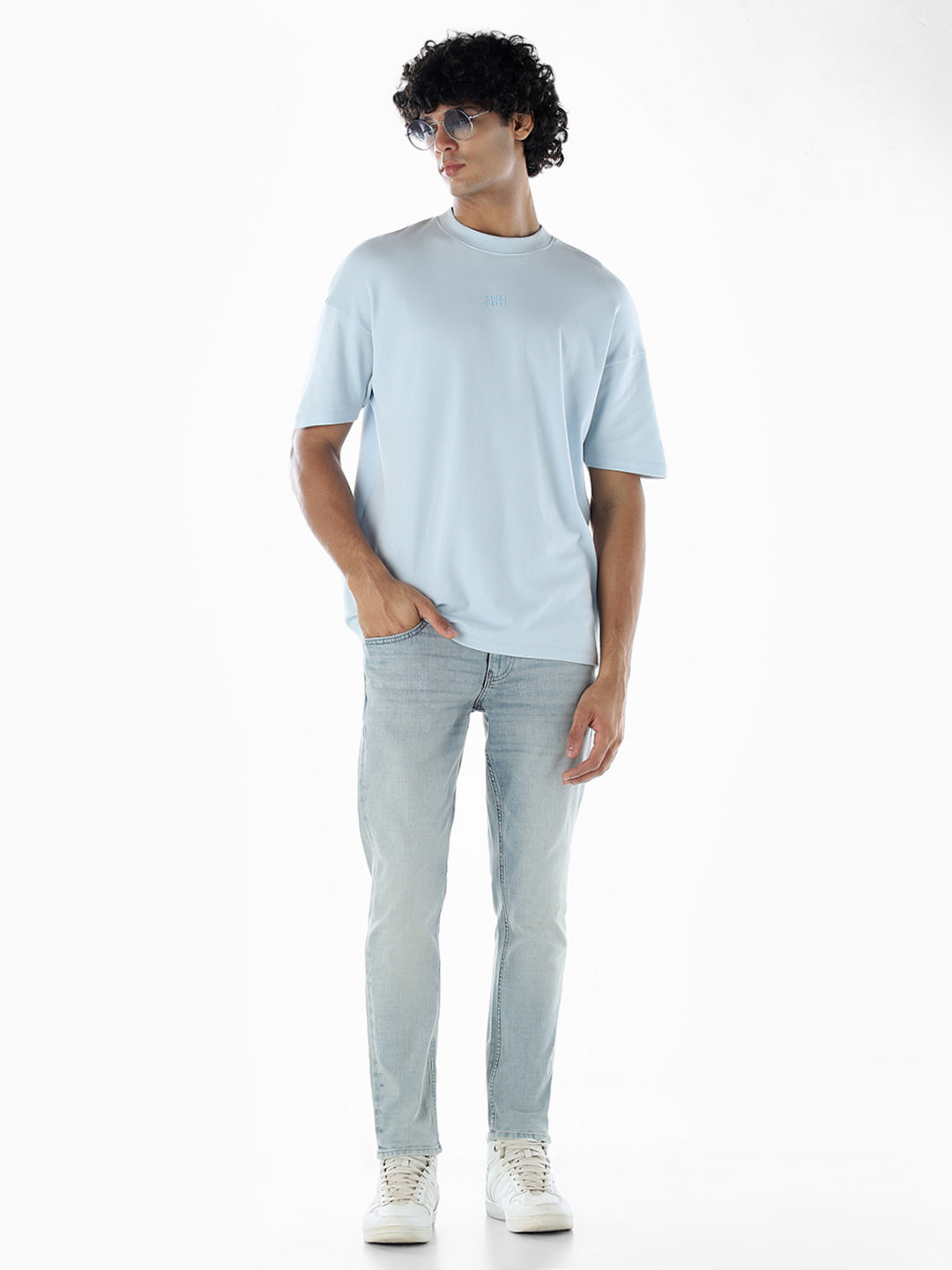 Light Blue 5 Pocket Slim Fit Jeans