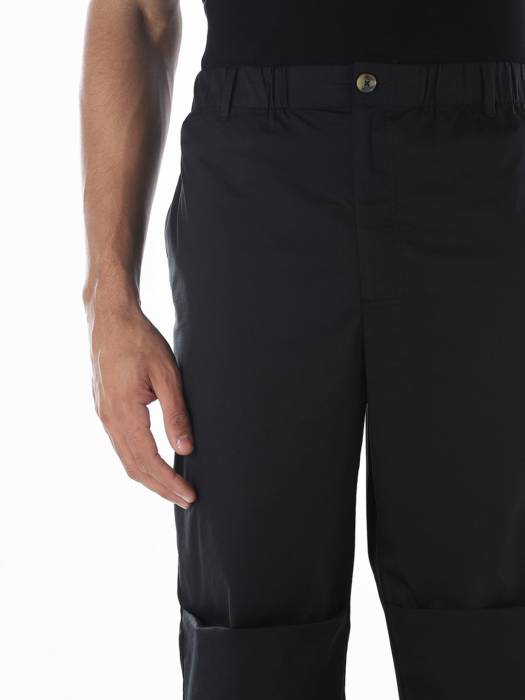 Black Regular Fit Pants