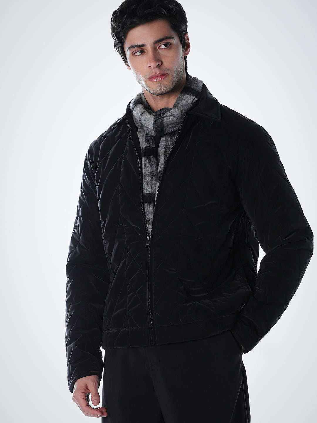 Black High Neck Jacket