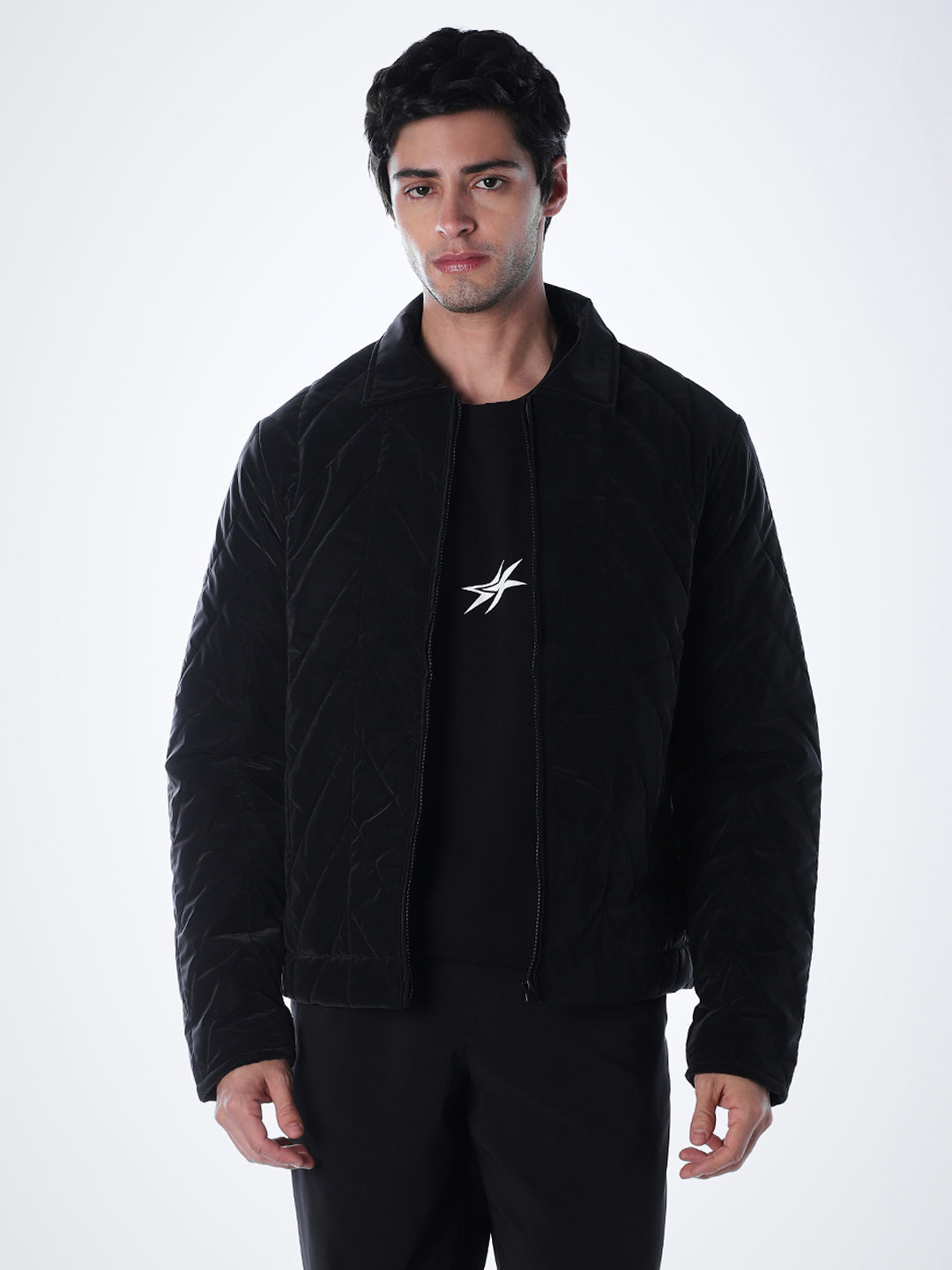 Black High Neck Jacket