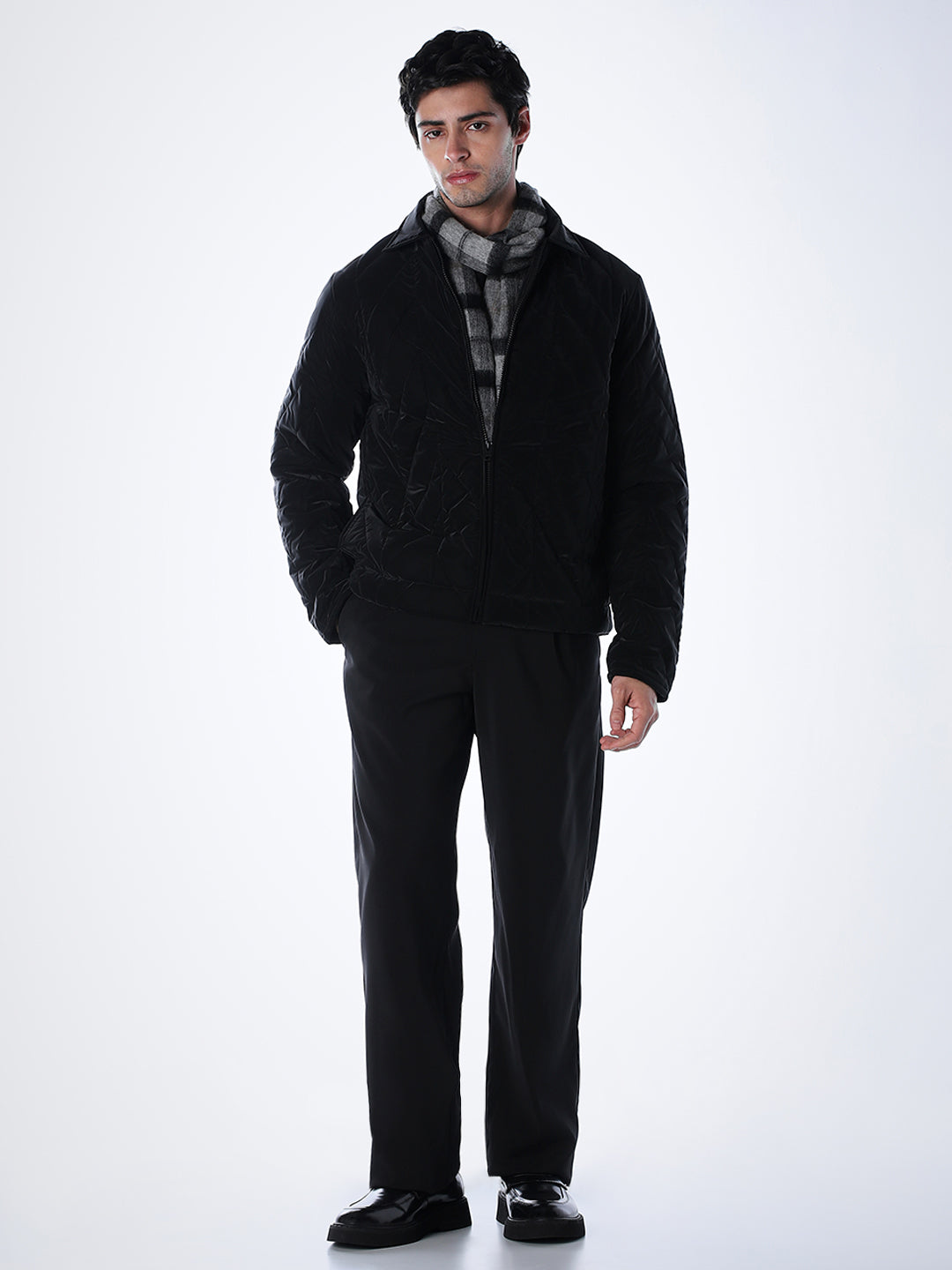 Black High Neck Jacket