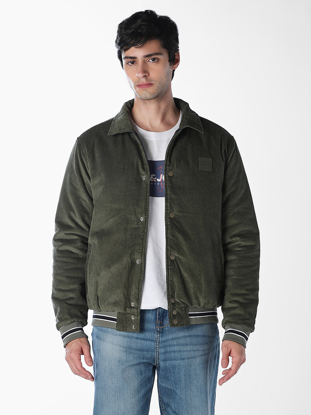 Reversible Corduroy-Quilted Jacket