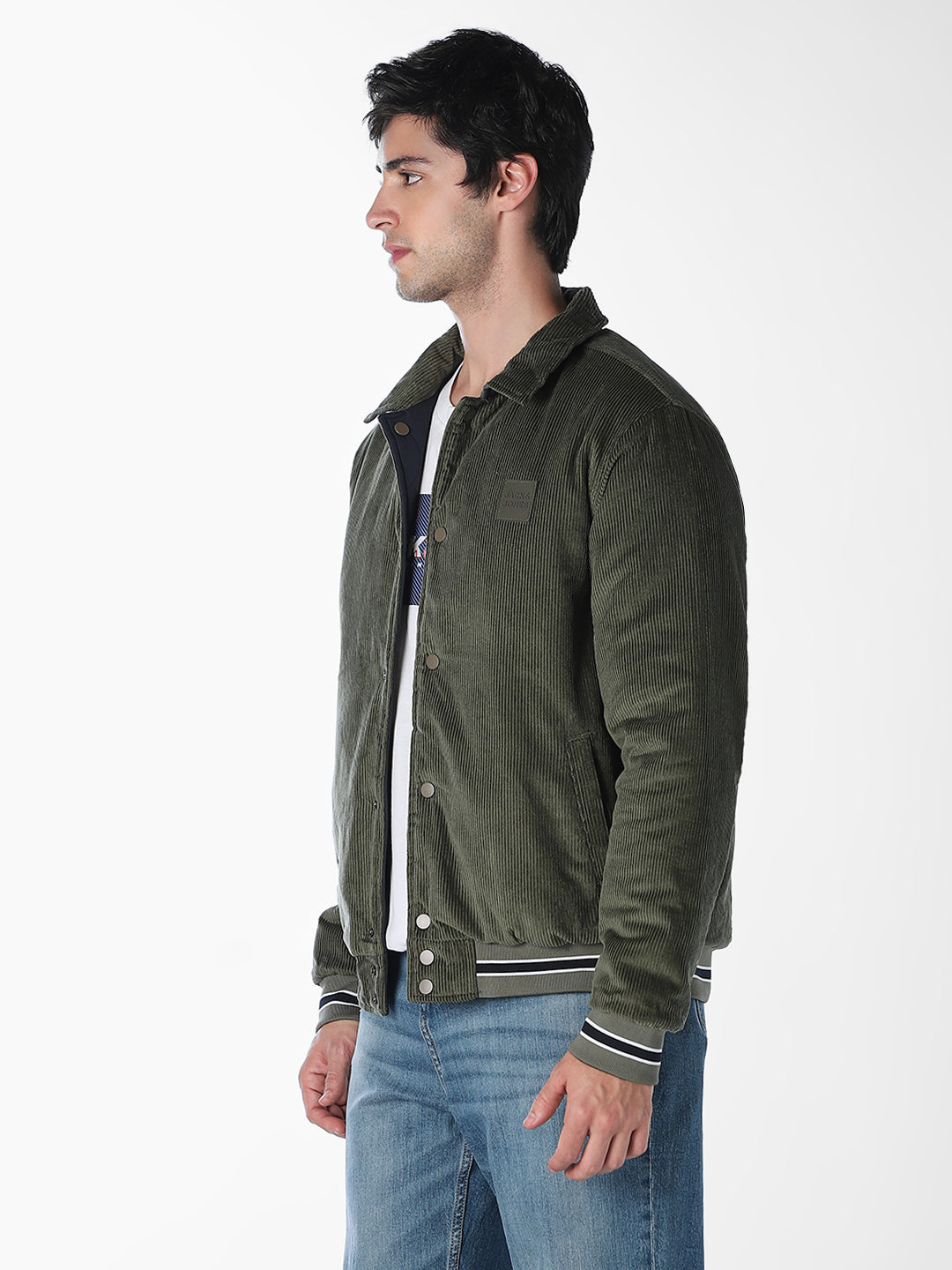 Reversible Corduroy-Quilted Jacket
