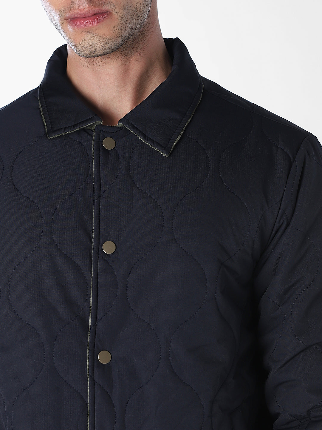 Reversible Corduroy-Quilted Jacket