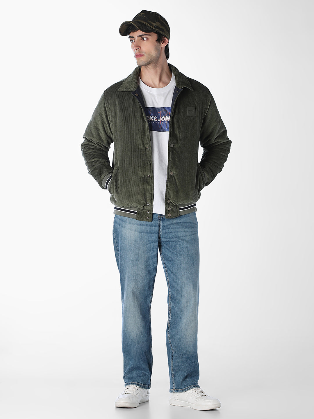 Reversible Corduroy-Quilted Jacket