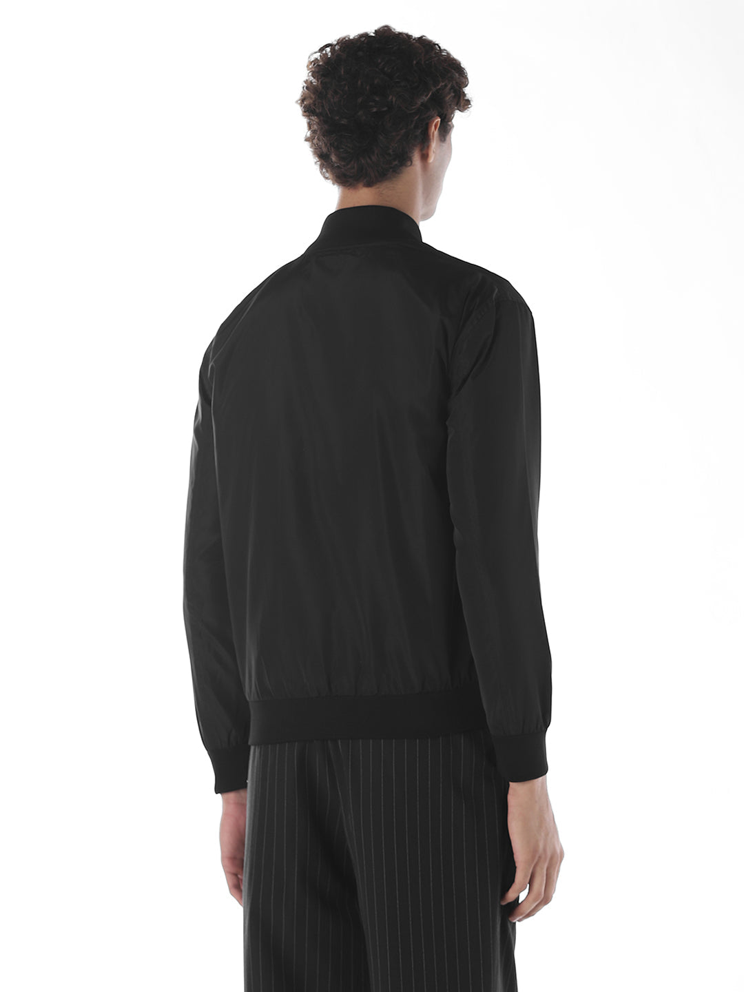 2 Pocket Zip-Up Bomber Jacket