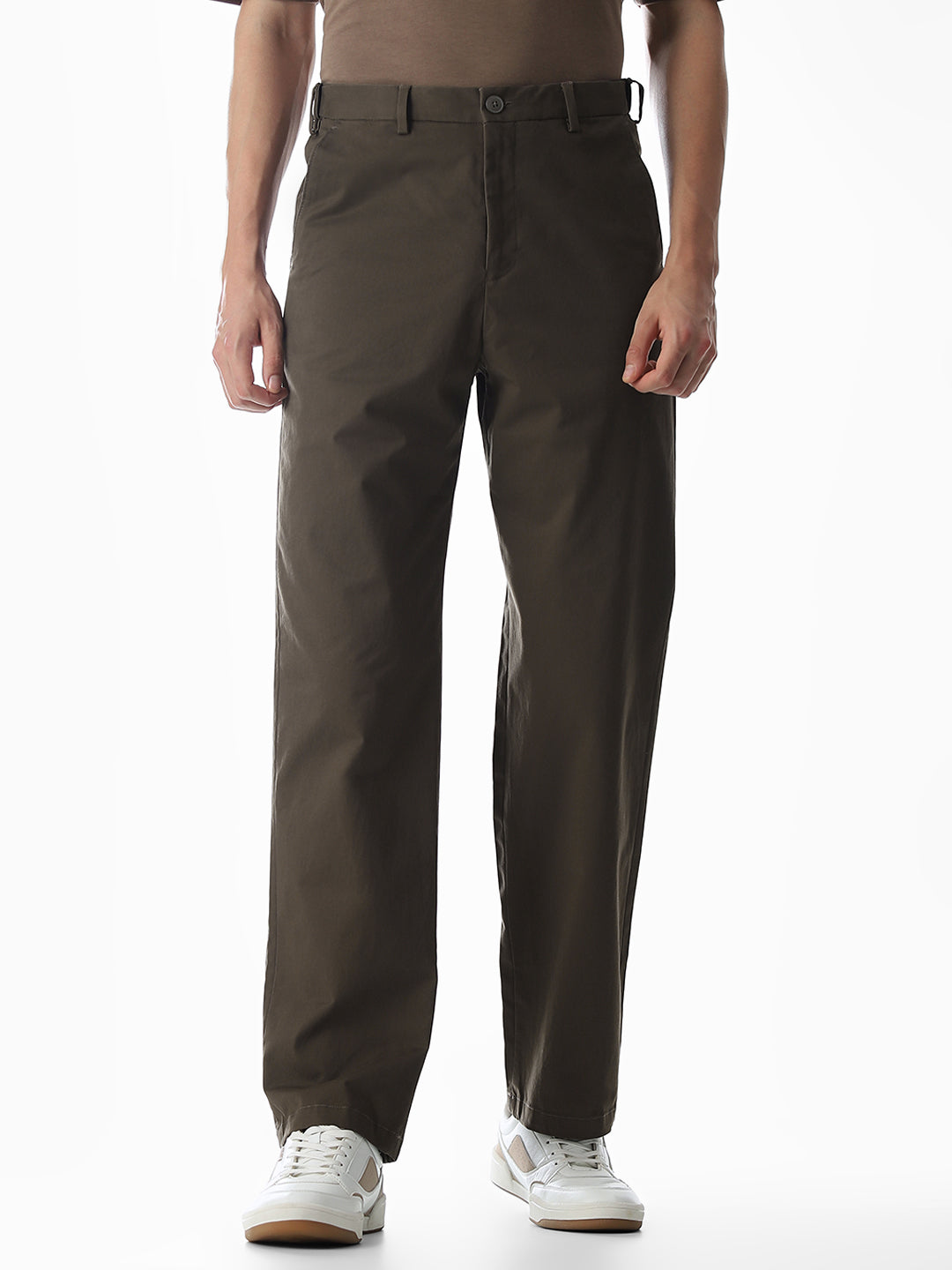 Regular Fit Mid Rise Pants