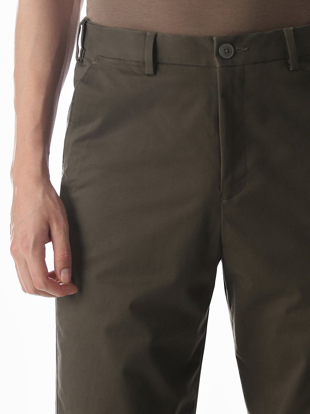 Regular Fit Mid Rise Pants
