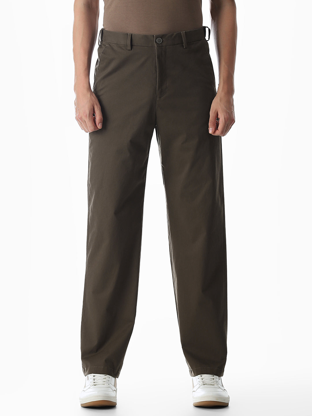 Regular Fit Mid Rise Pants