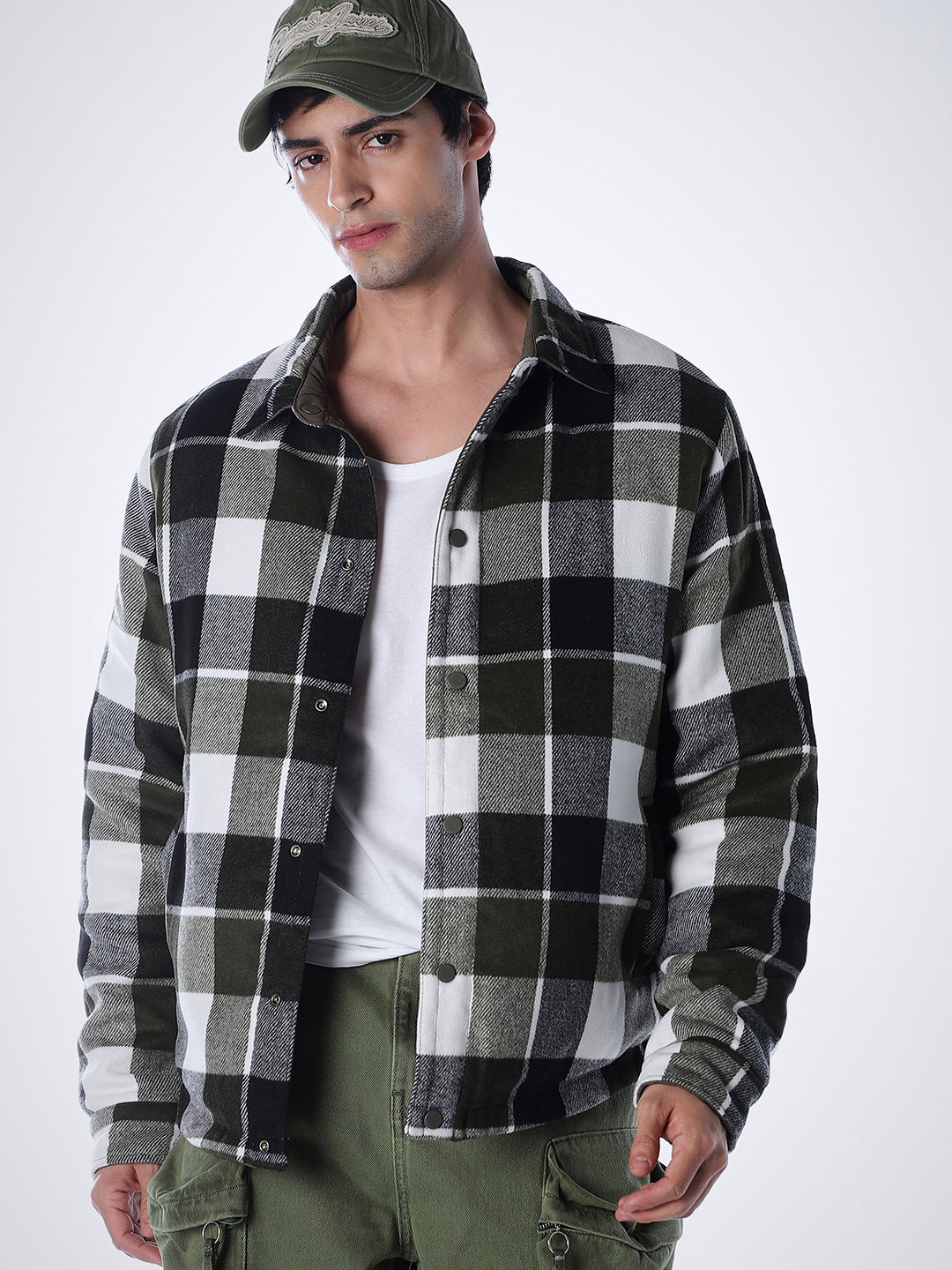 Green Printed Reversible Jacket