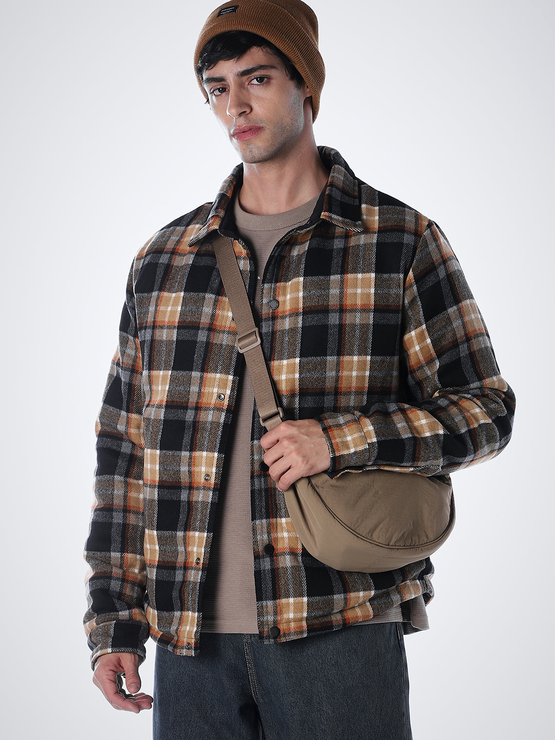 Black Printed Reversible Jacket