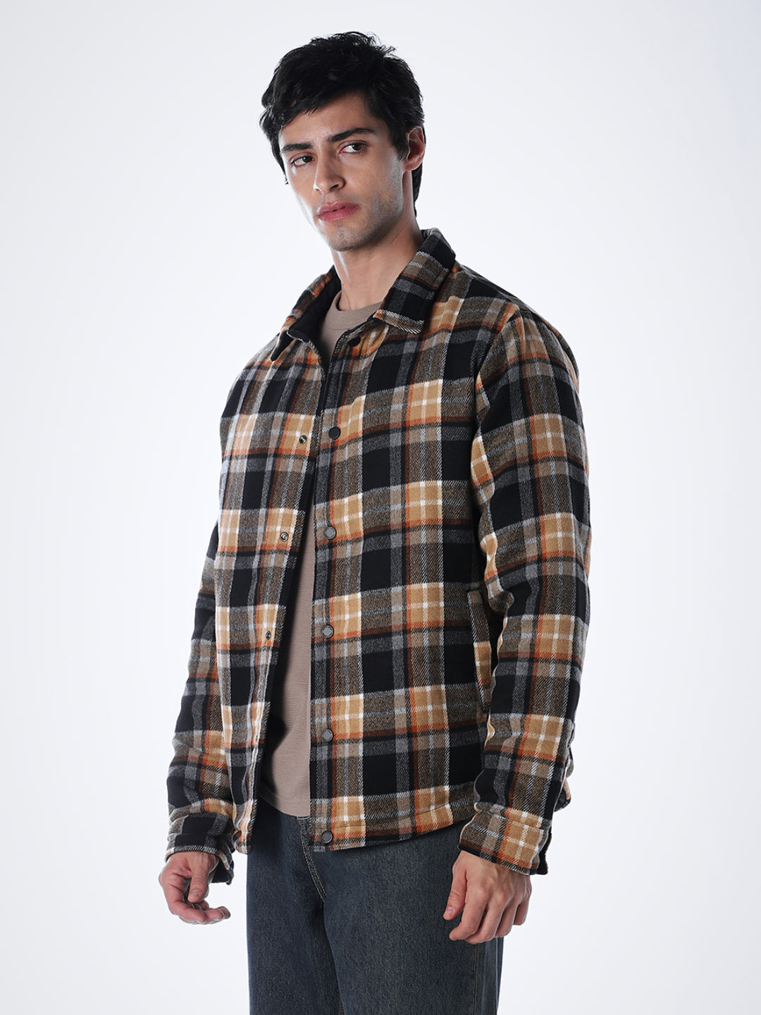 Black Printed Reversible Jacket