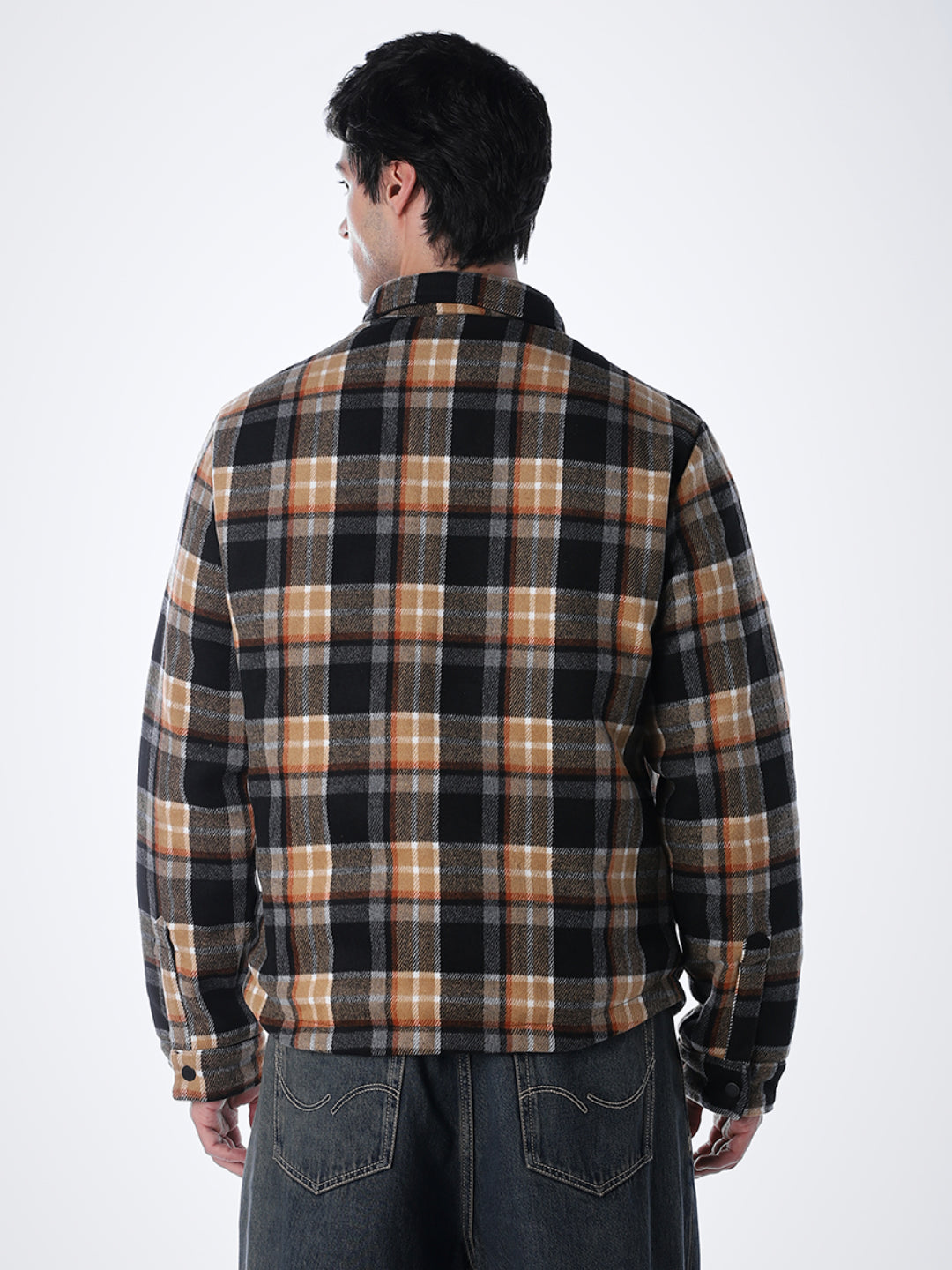 Black Printed Reversible Jacket