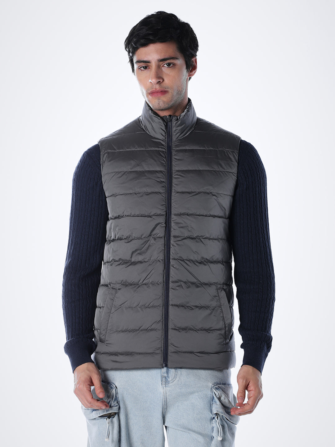 Blue Reversible Puffer Vest