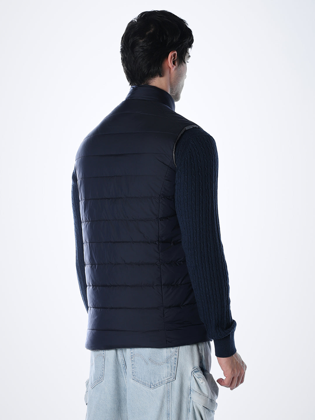 Blue Reversible Puffer Vest