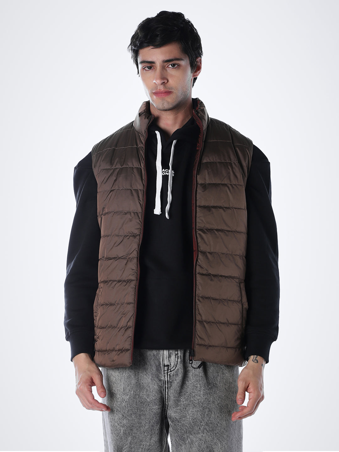 Maroon Reversible Puffer Vest