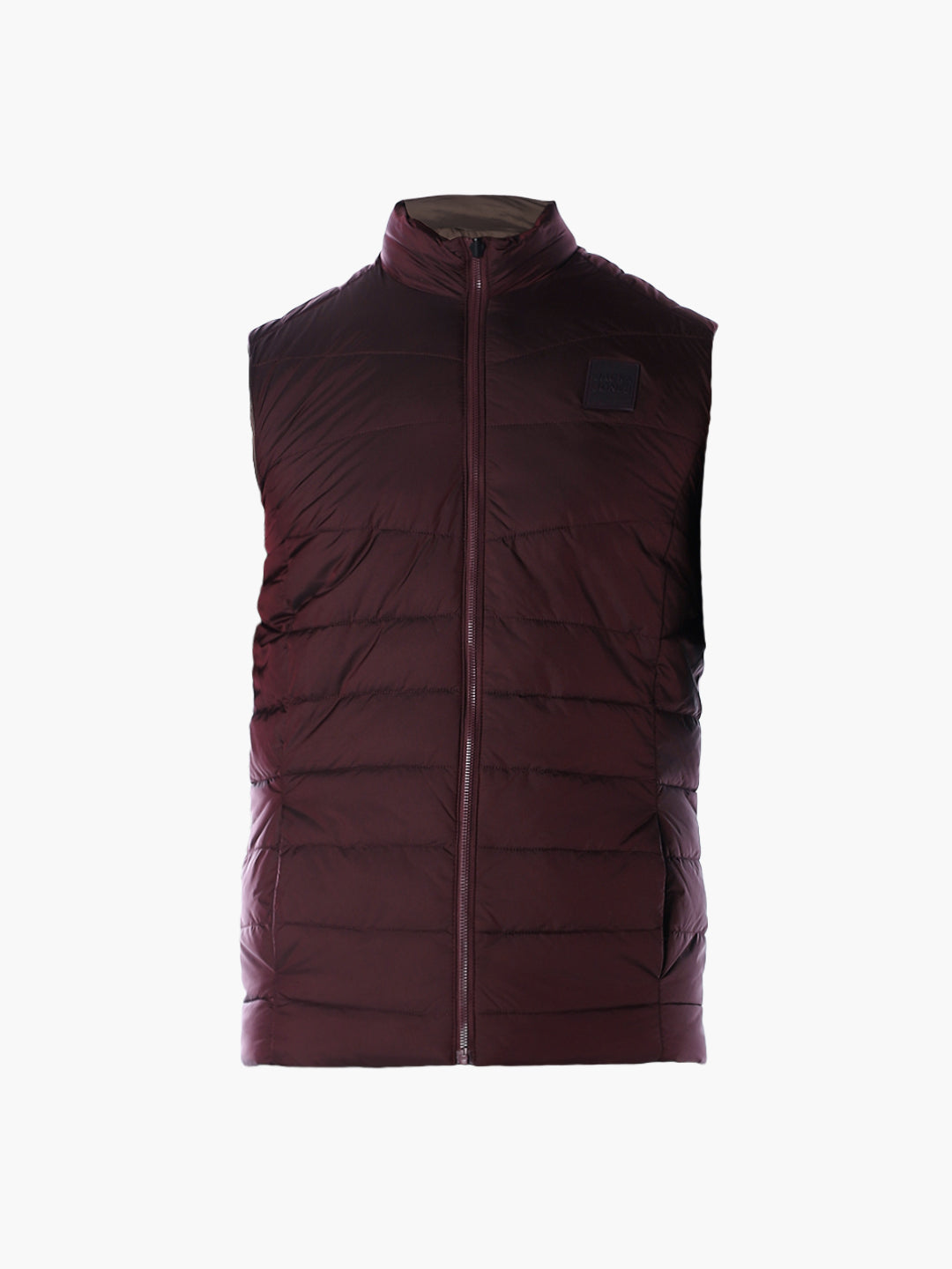 Maroon Reversible Puffer Vest