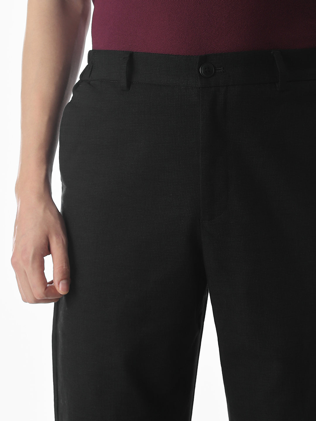 Regular Fit Black Pants