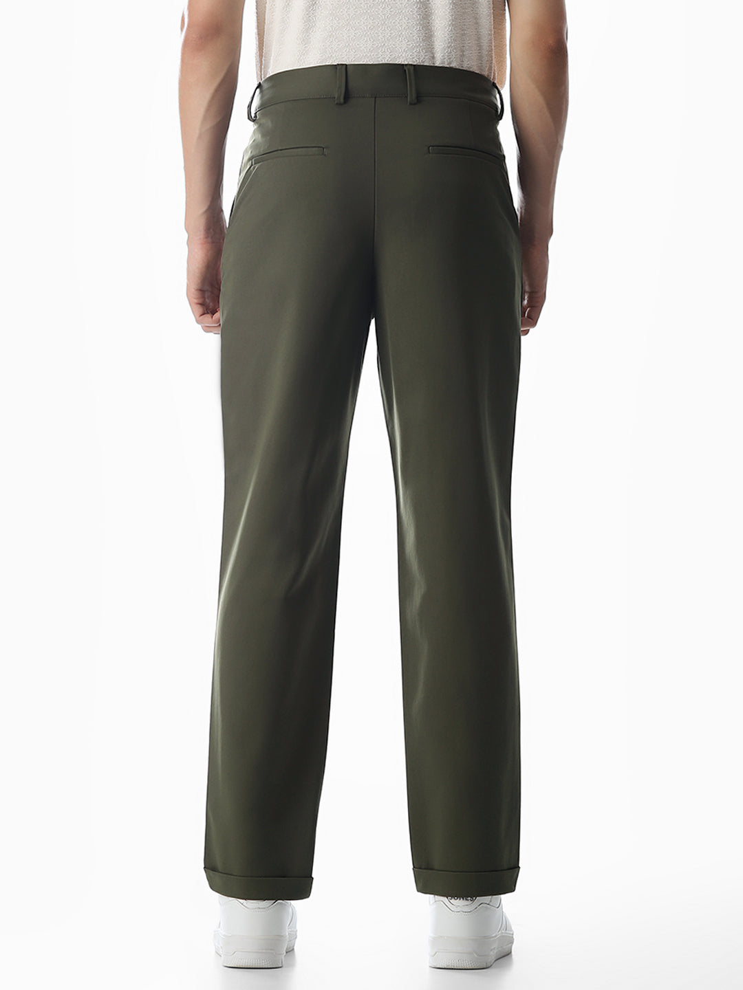 4 Pocket Non-Stretch Chino Pants - Olive