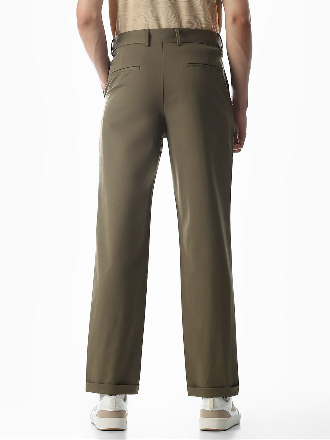 4 Pocket Non-Stretch Chino Pants - Green