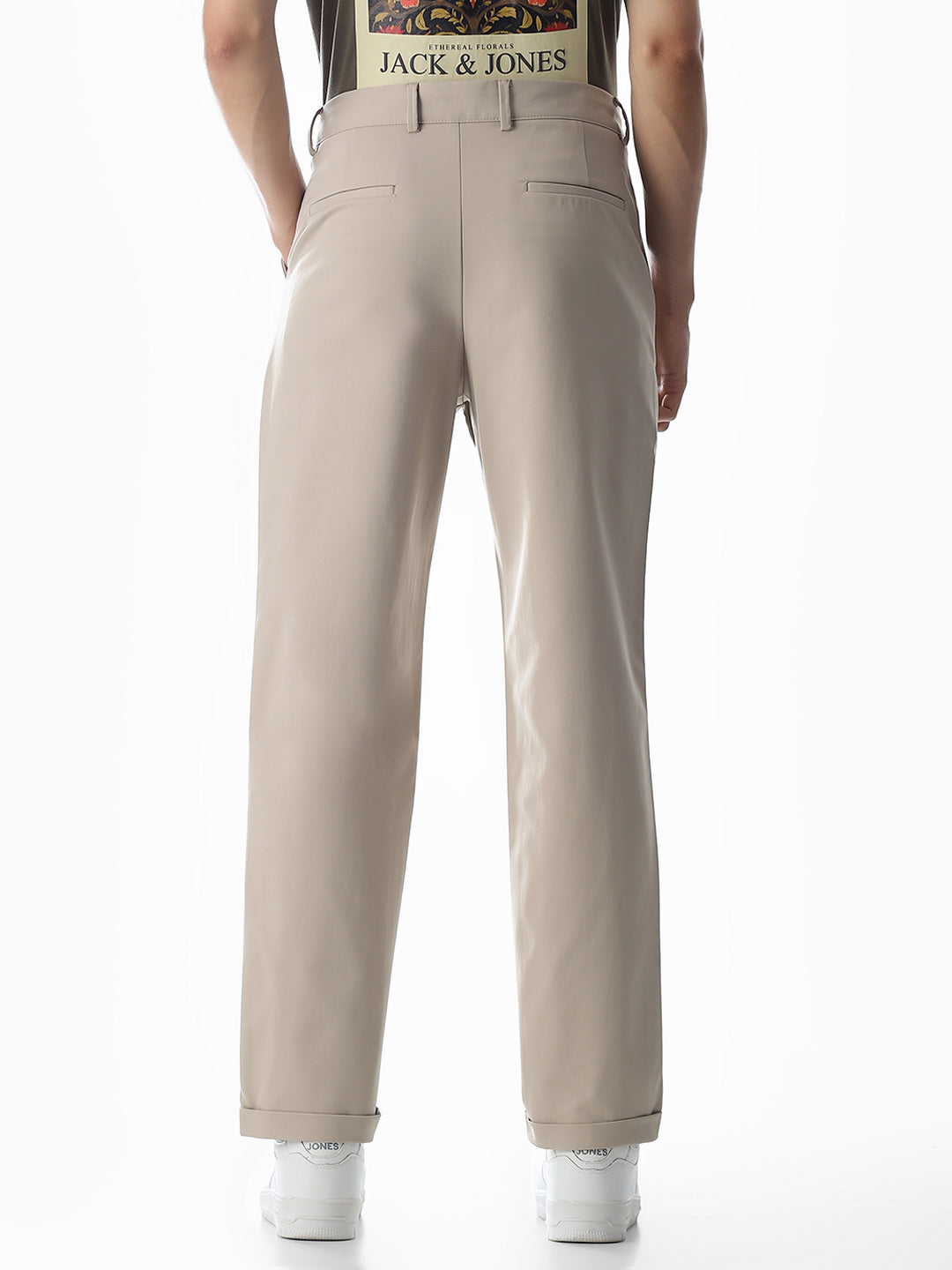 4 Pocket Non-Stretch Chino Pants - Beige