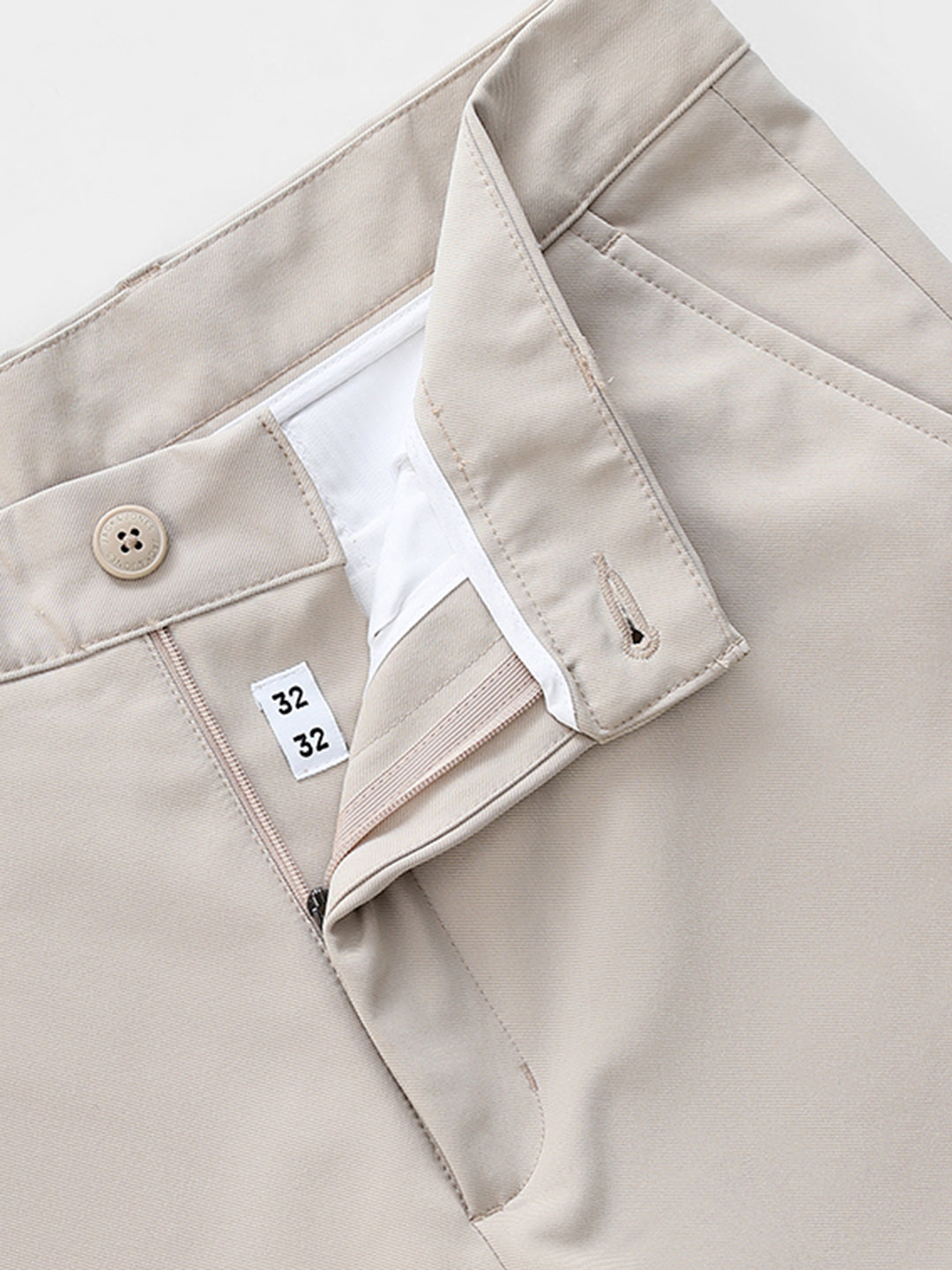 4 Pocket Non-Stretch Chino Pants - Beige