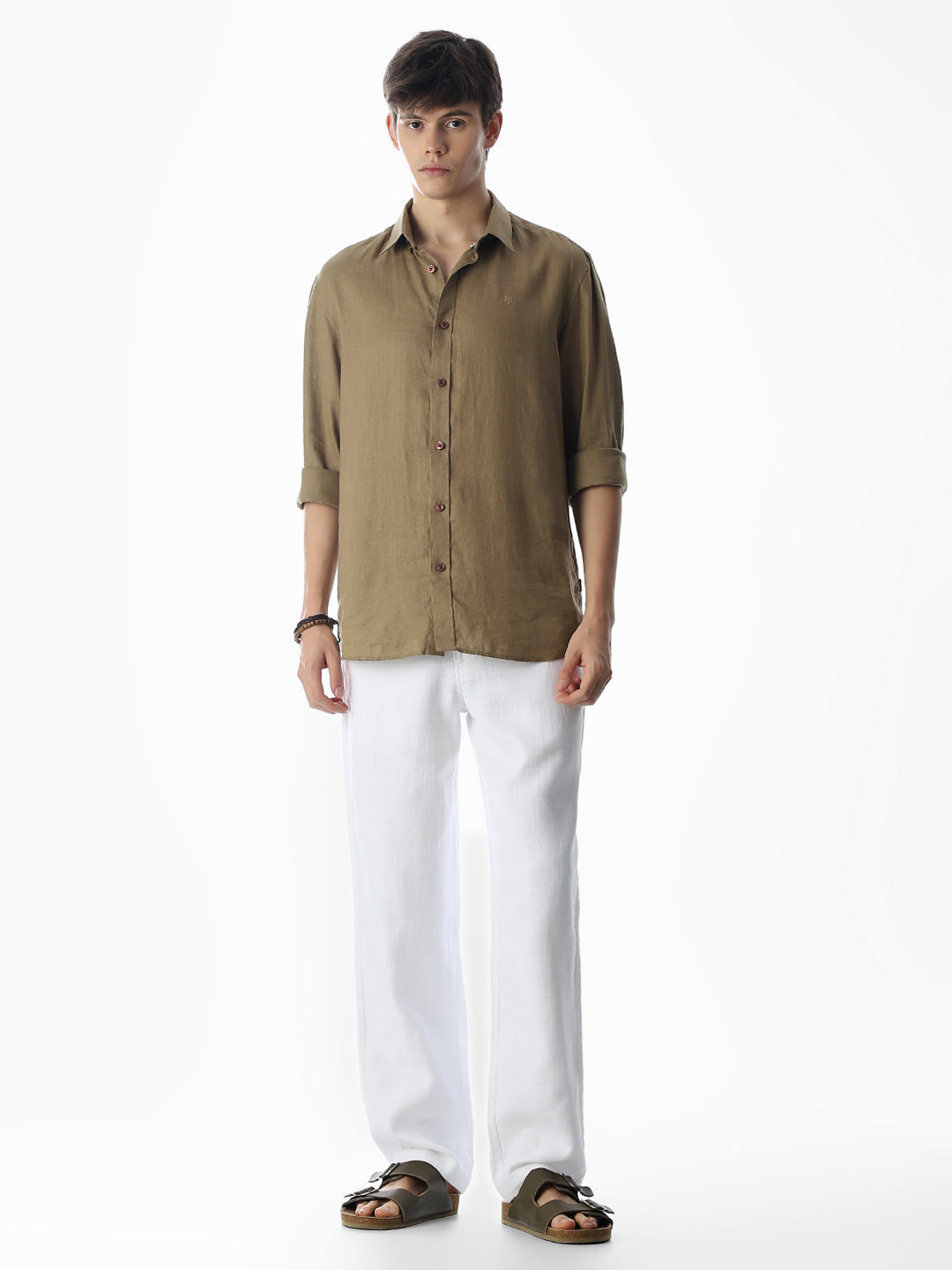 Cotton Regular Fit Chino Pants - White