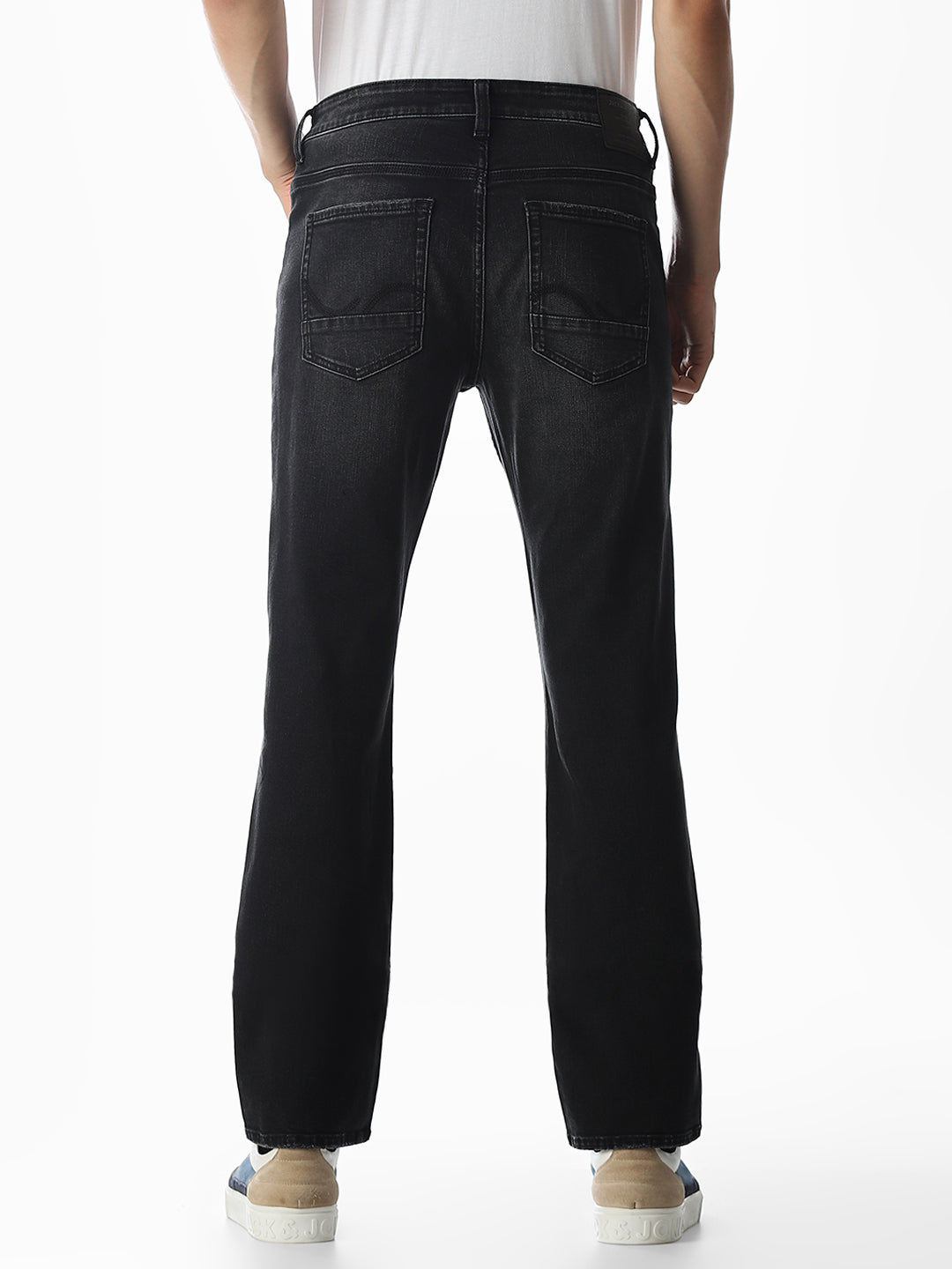 Distressed Clark Regular Fit Jeans - Black