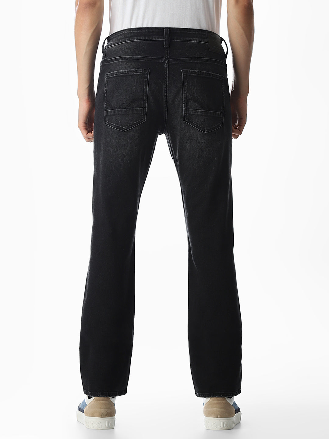 Distressed Clark Regular Fit Jeans - Black